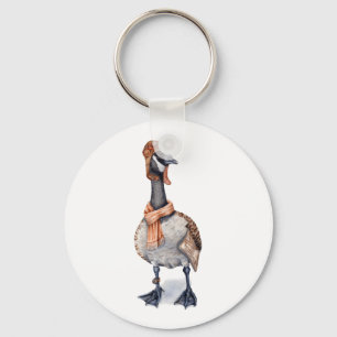 Aviator Goose Keychain