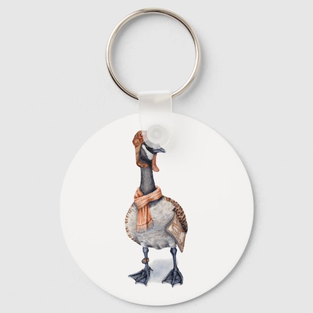 Aviator Goose Keychain (Front)