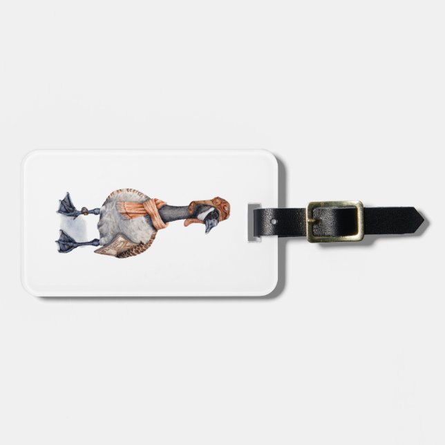 Aviator Goose Luggage Tag (Front Horizontal)