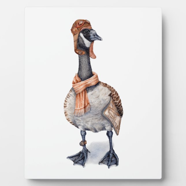 Aviator Goose Plaque (Front)