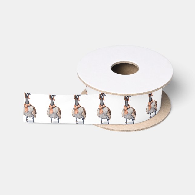 Aviator Goose Satin Ribbon (Spool)