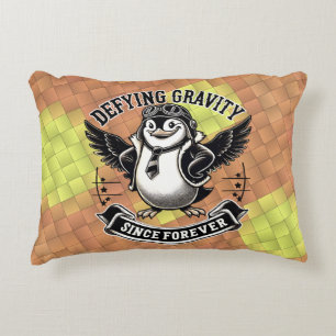 Aviator Penguin Accent Pillow