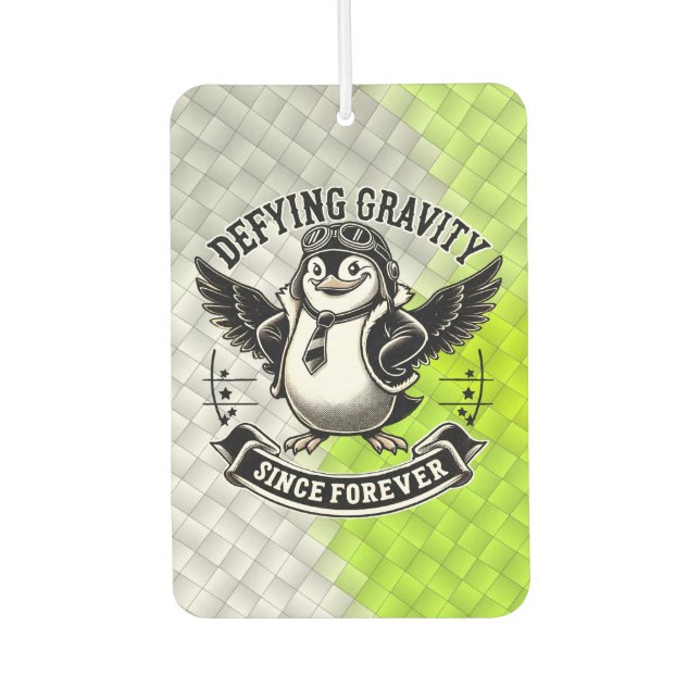 Aviator Penguin Air Freshener (Front)