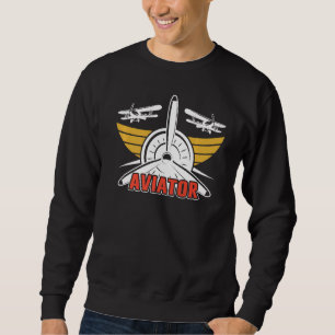 Aviator Private Aircraft Small Airplane Pilot Sweatshirt