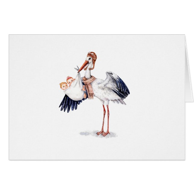 Aviator Stork transportant des jumeaux (Devant horizontal)