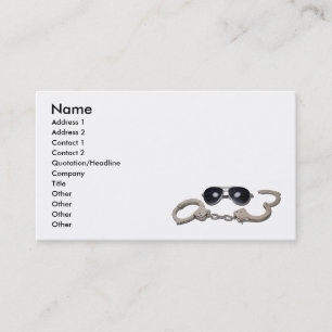 AviatorGlassessHandcuffs103110, Name, Address 1... Business Card