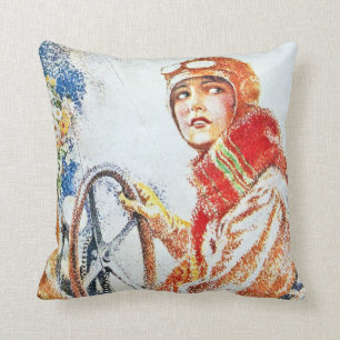 Aviatrix Throw Pillow