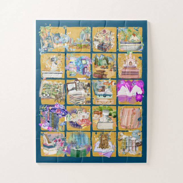 Avid Bibliophile Jigsaw Puzzle (Vertical)