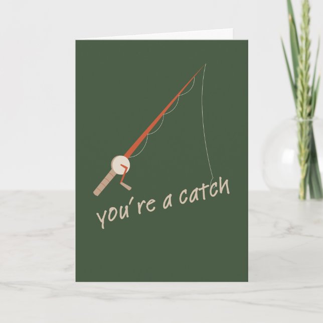 Avid Fisherman Father's Day Card (Front)