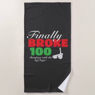 Avid golfer hits sports milestone beach towel
