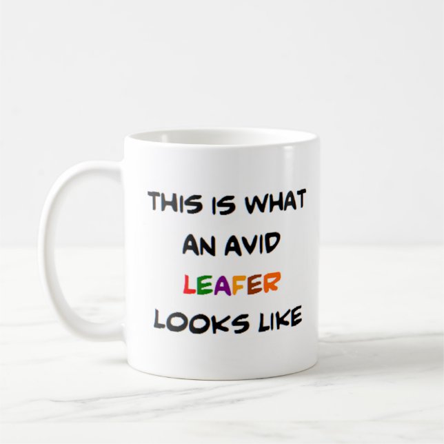 avid leafer coffee mug (Left)