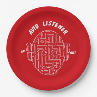 Avid Listener Paper Plate