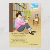 Avid Reader Book Club Invitation