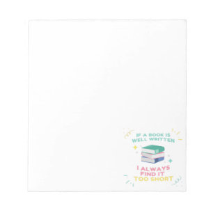 Avid Reader I - Jane Austen Quote Notepad