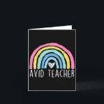 Avid Teacher Advancement Via Individual Appreciati Card<br><div class="desc">Avid Teacher Advancement Via Individual Appreciation Rainbow</div>