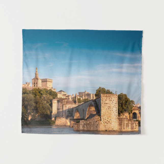 Avignon Bridge France Tapestry (Front (Horizontal))
