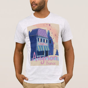 Avignon France cartoon travel poster T-Shirt