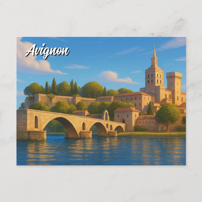 Avignon France Palais des Papes Postcard (Front)