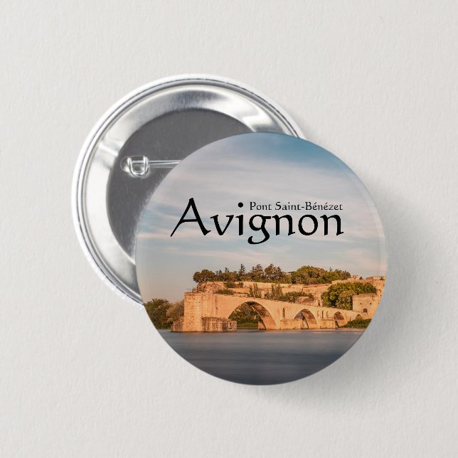 Avignon France Souvenir 2 Inch Round Button (Front & Back)