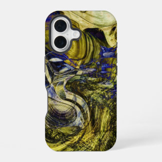 Avignon Olive Green Abstract iPhone 16 Case