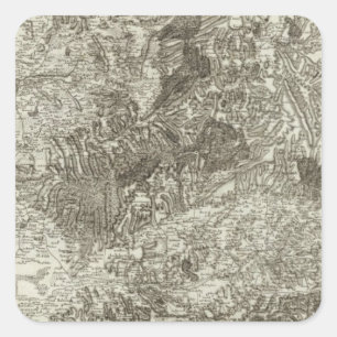 Avignon, Orange Square Sticker