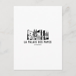 Avignon Papal Palace Historic Poster Decor Postcard