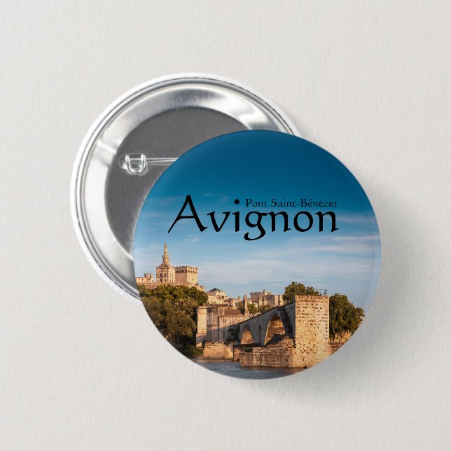 Avignon Souvenir 2 Inch Round Button (Front & Back)
