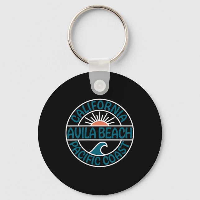 Avila Beach California Front And Back  Keychain (Front)