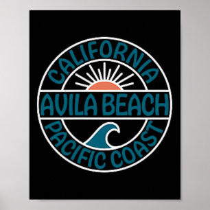 Avila Beach California Front And Back  Poster