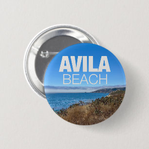 Avila Beach California Overlook Photography 2 Inch Round Button