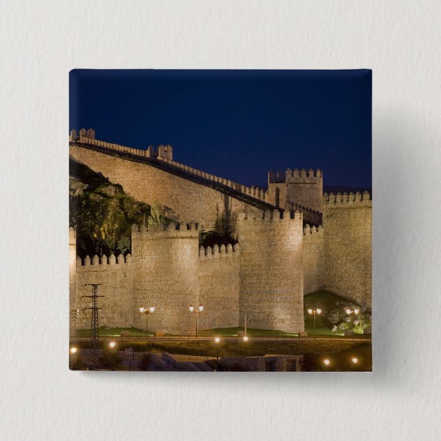 Avila, Castile and Leon, Spain 2 Inch Square Button (Front)