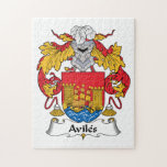 Aviles Family Crest Jigsaw Puzzle<br><div class="desc">Aviles Coat Of Arms</div>