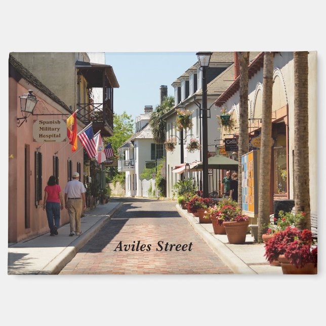 Aviles street St. Augustine, Florida Magnet (Front)