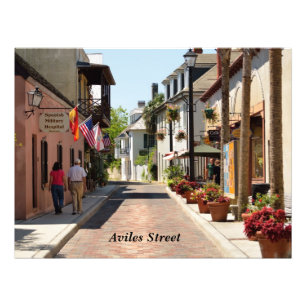 Aviles street St. Augustine, Florida Photo Print