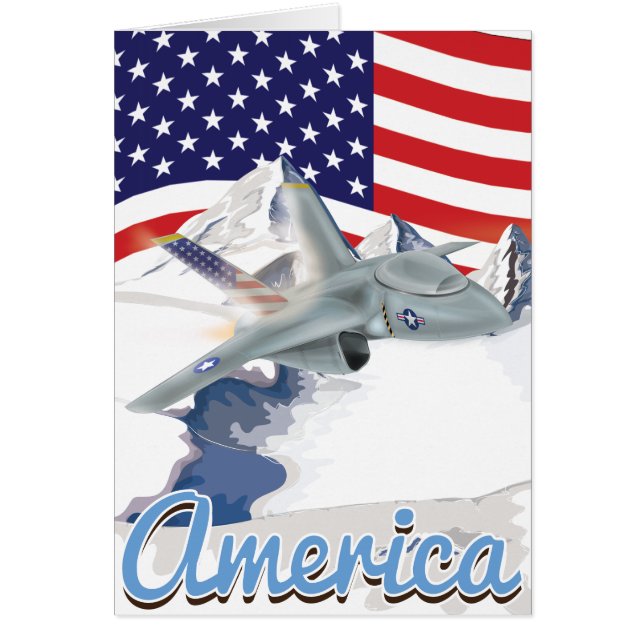 Avion américain Jet (Devant)