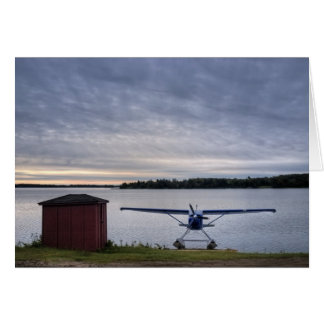 Avion au coucher du soleil