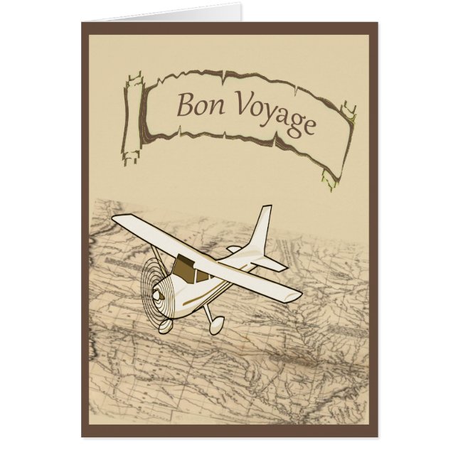 Avion de voyage de fève (Devant)