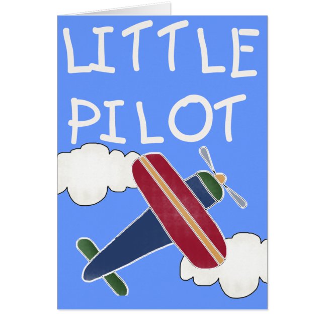 Avion et pilote de nuages petit (Devant)