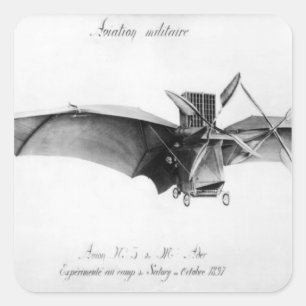Avion III, 'The Bat' Square Sticker