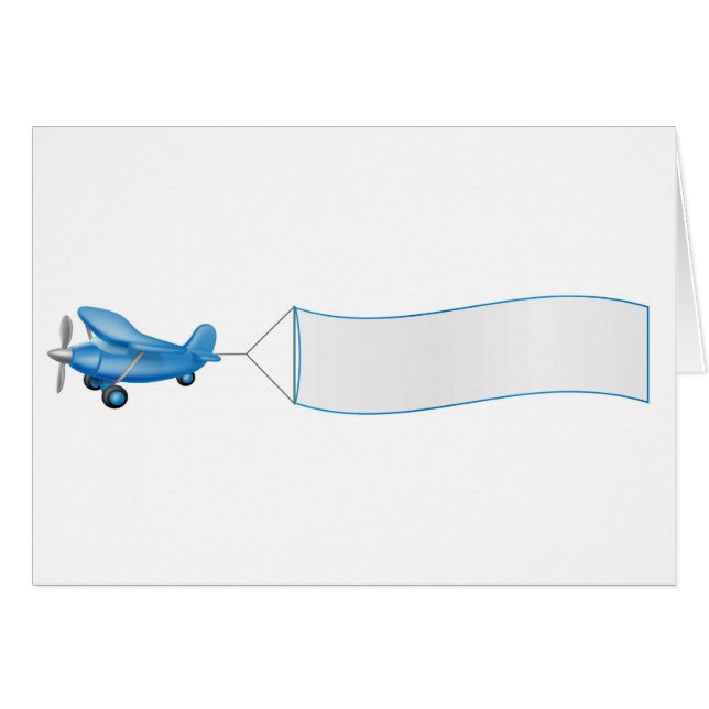 Avion tirant la bannière (Devant horizontal)