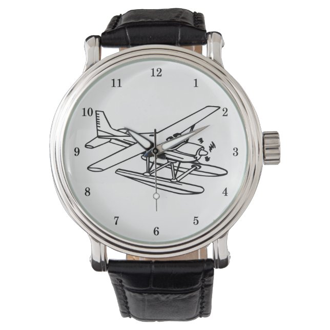 Avion très Cool sur flotteurs Montre poignet (devant)