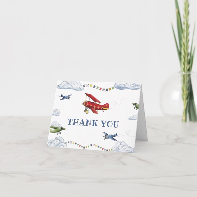 Avion vintage Avion Premier Anniversaire Merci (Devant)