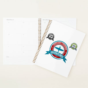 Avion vintage Tourisme Aventures Logo Aviation