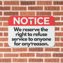 Avis de refus de service Bureau