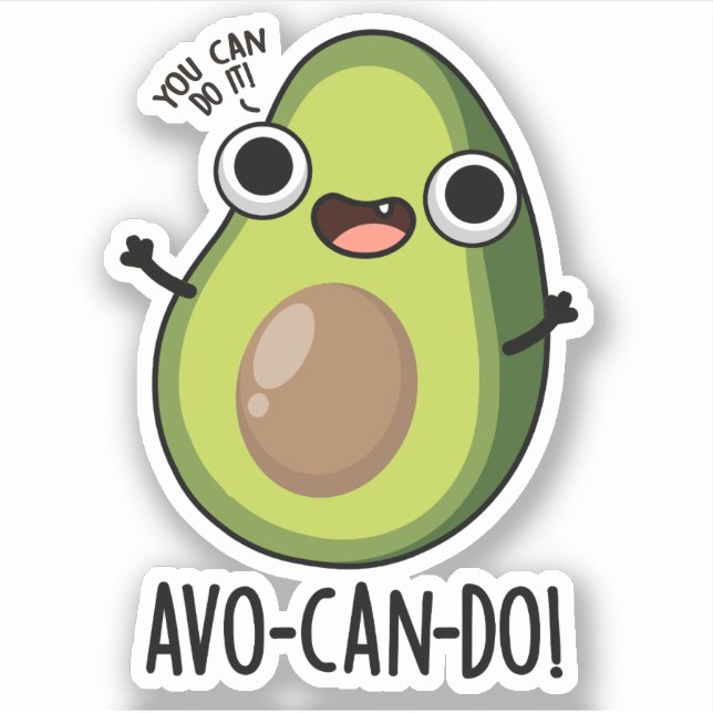 Avo-can-do Funny Avocado Pun  (Front)