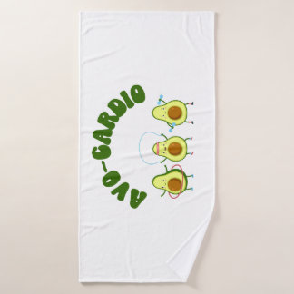 Avo-Cardio Funny Avocado Fitness Bath Towel