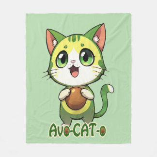 Avo-CAT-o Fleece Blanket