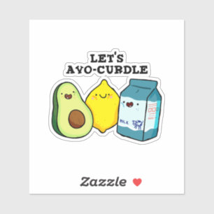 Avo-Curdle Funny Food Pun Vinyl Sticker