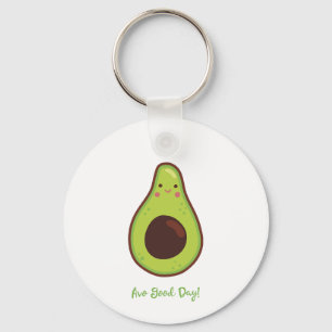Avo Good Day Punny Avocado Keychain