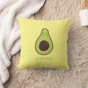 Avo Good Day Punny Avocado  Throw Pillow